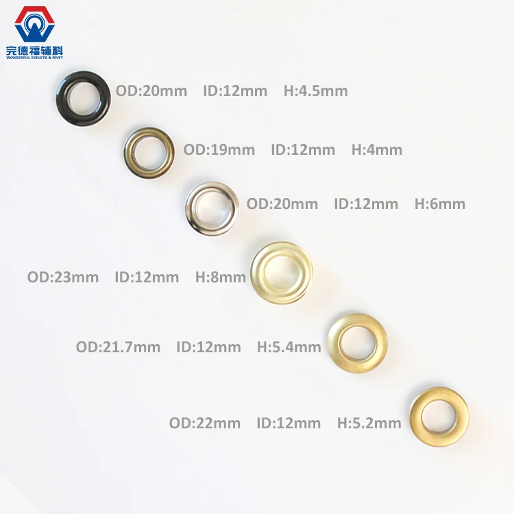 
 Оптовая продажа, цветные металлические железные люверсы 20 мм для бумаги, обуви, одежды, металлические круглые Ленточные пряжки, металлические люверсы  