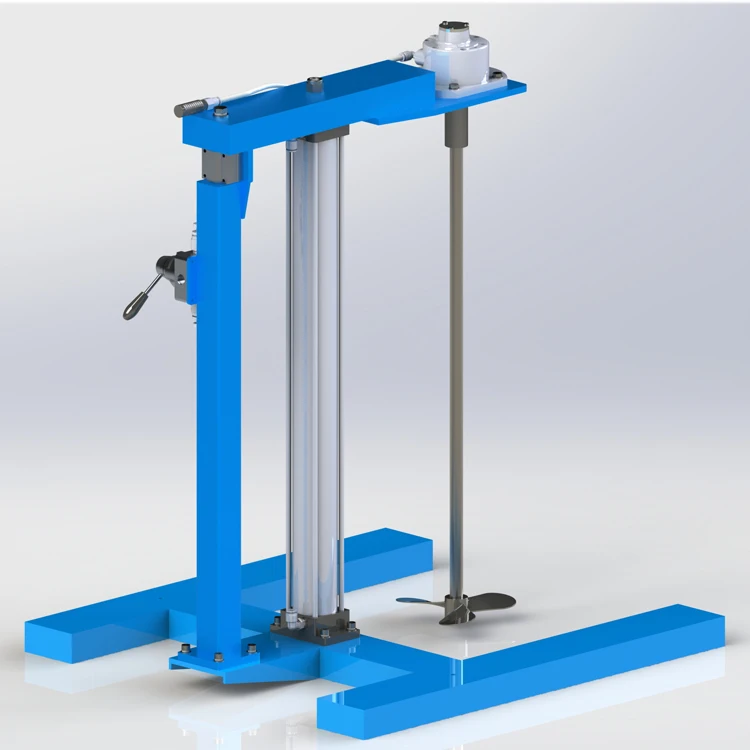 HXUD Fixed Frame Lift Air Mixer Air Agitator Pneumatic Stirrer for Paint,Chemical,Food,