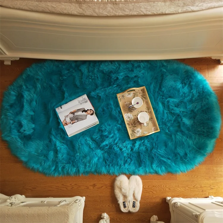 Зимний меховой ковер для дивана, пушистый бежевый мех кролика, пушистый супер пушистый ковер для спальни подростка