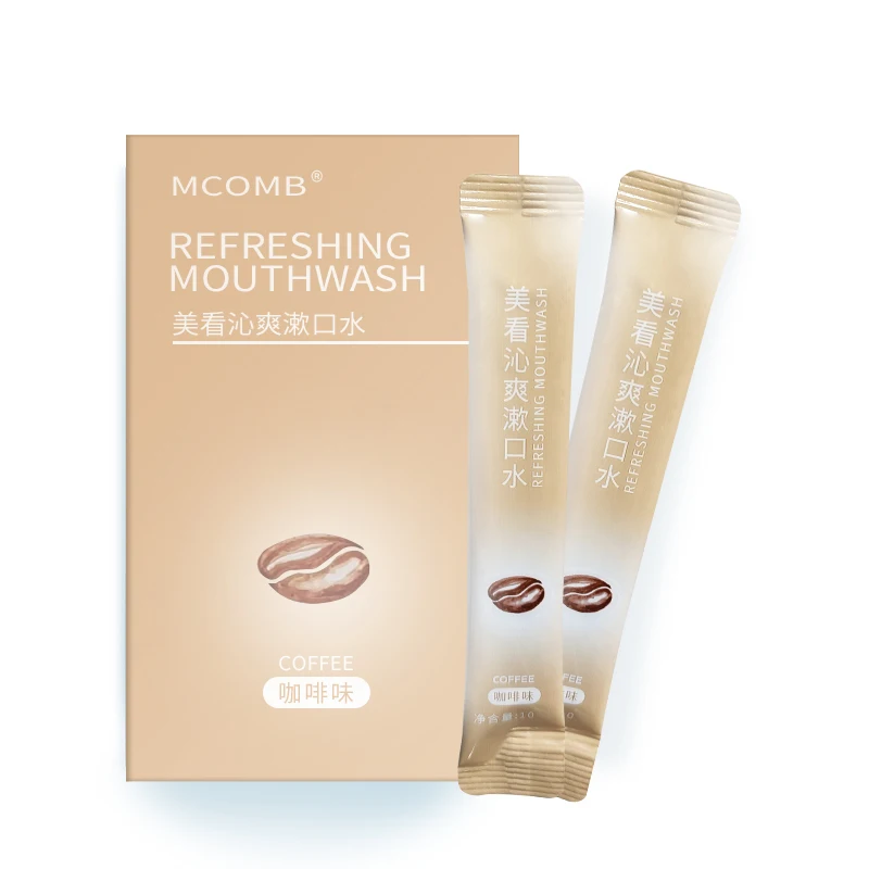 Средство для ухода за полостью рта, отбеливание зубов при неприятном дыхании, активация при поездке, одноразовое минимальное средство для мытья рта