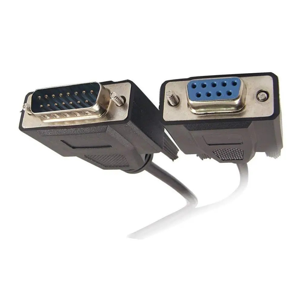 DB9 коаксиальный спиральный видео монитор адаптер разъем Vga удлинитель Db15 папа к Db9 Женский кабель