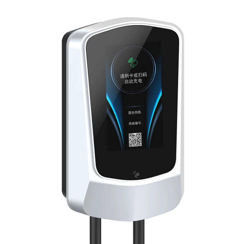 7kw wallbox GBT EV зарядное устройство 32A Wallbox домашнего использования крепление автомобильное 7 дюймов сенсорный экран