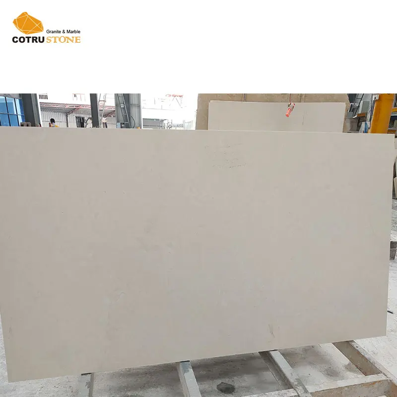 Competitive Price Bianco Botticino Classical White Limestone Slabs Marble For Facade Outside Wall Cladding Tiles Villa Exterior