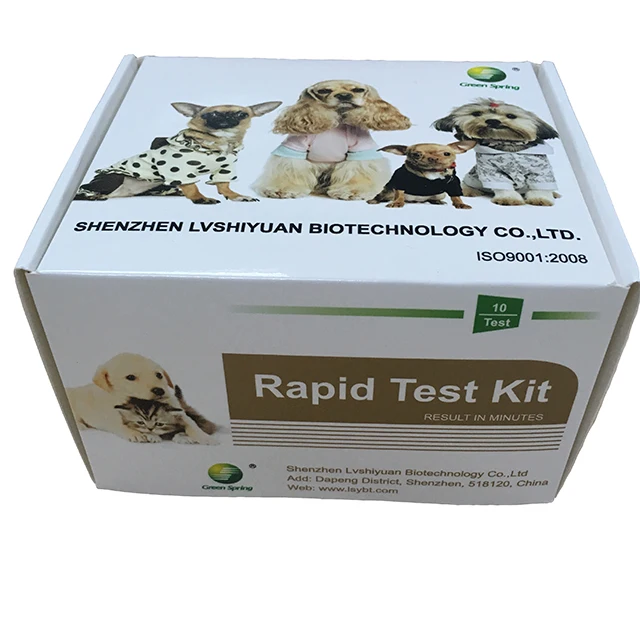 Зеленая Весна кошачий C0ronavirus (FCoV) антиген боковой поток экспресс-тест карта ветеринарный скрининговый комплект