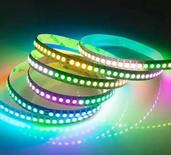 ws2812b ws2812  sk6812 programmable addressable  led strip RGBW 5v 12v 24v  waterproof led strip