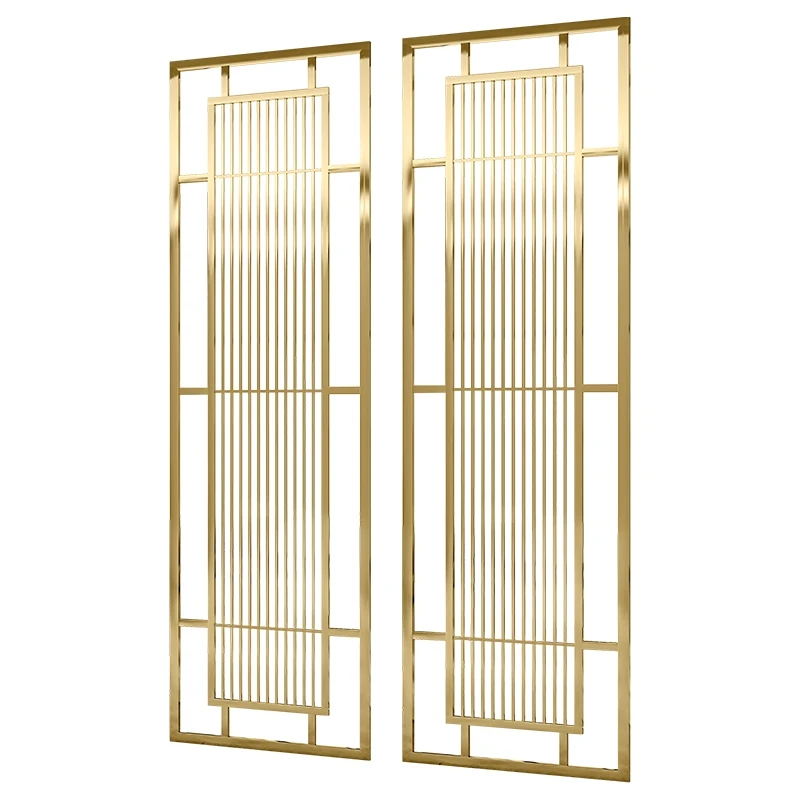Hotel Decorative Stainless Steel Mirror Screen Modern Traditional Separator Room Divider