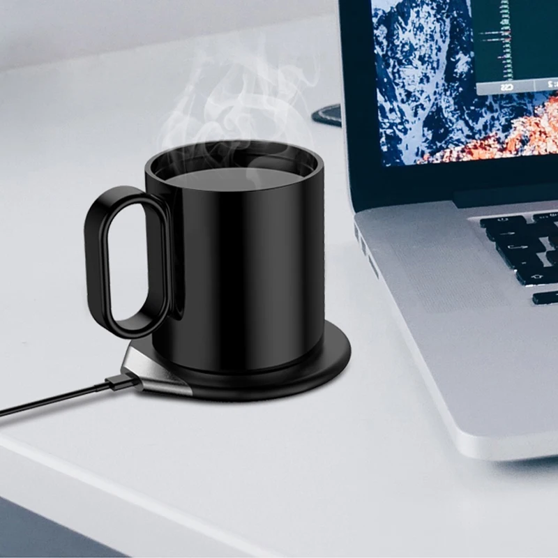 Trending 2024 products constant temperature  heating coffee mug smart cup with wireless charger