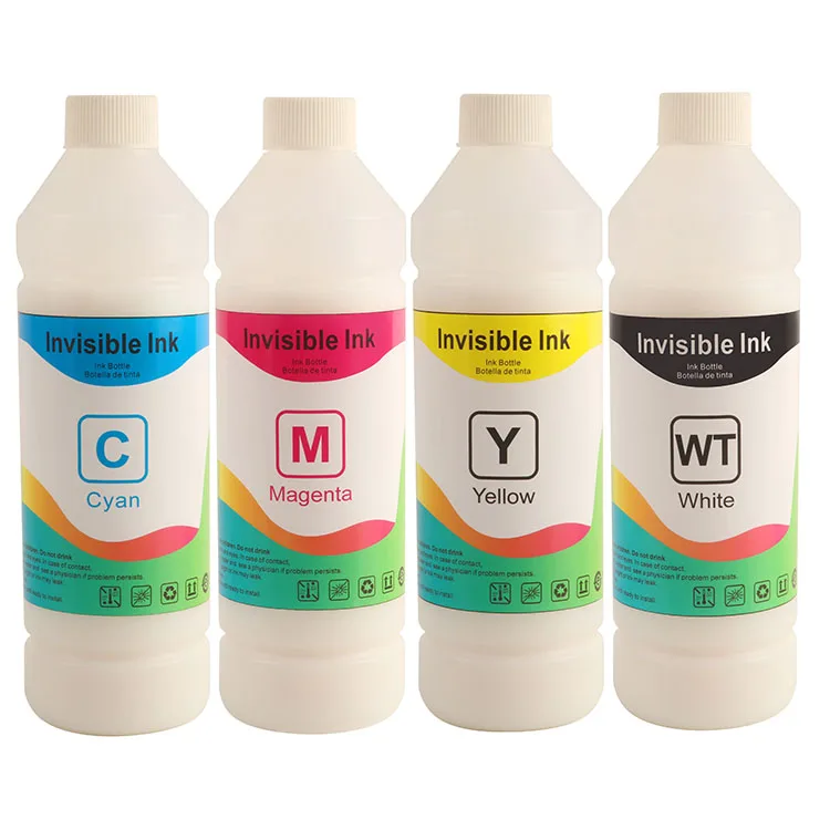 6 Color Glow in the Dark Inkjet Printing ink UV Invisible ink