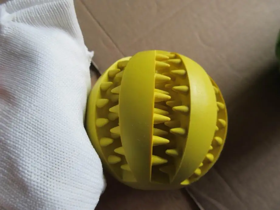 Dog chew ball inspection service