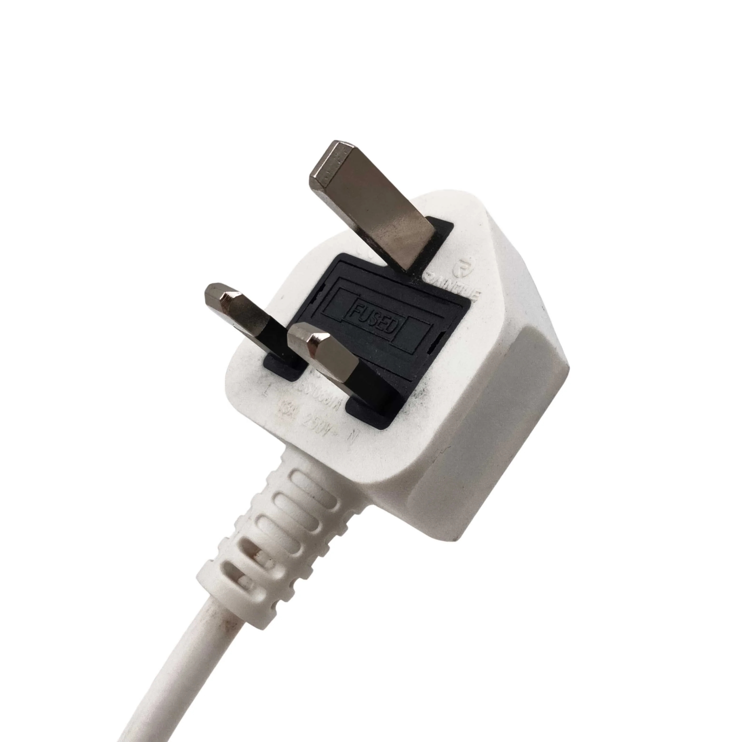 UK BS1363 Fused Plug with Stripped End Power Cable 13A 250V