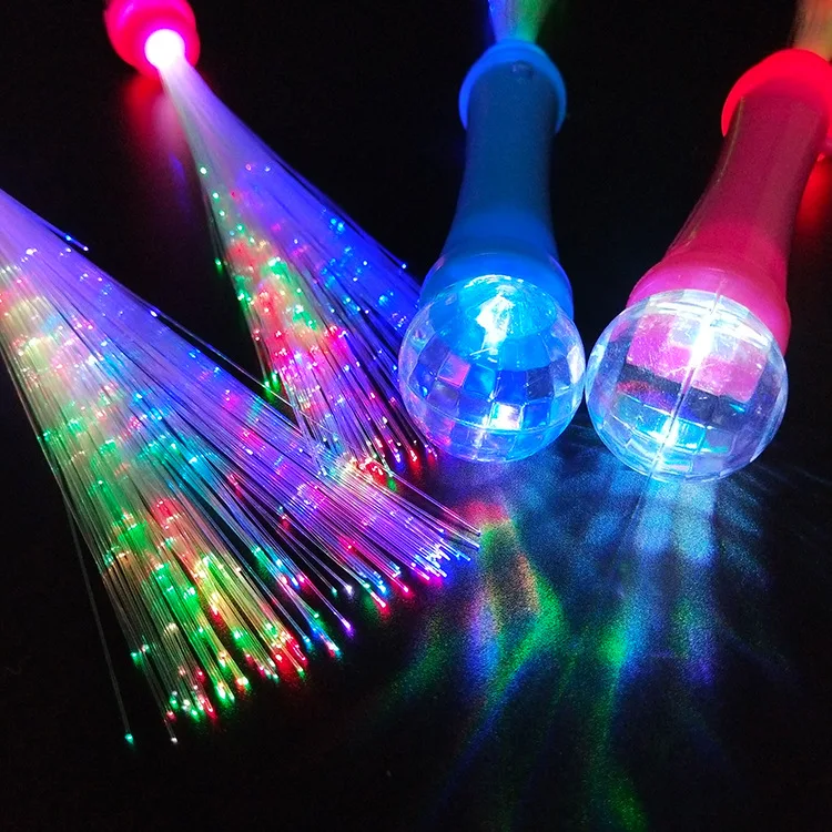 Wholesale Promotional Light Up LED Fiber Optic Wand Magic Stick Led Fairy Stick Light Promotion Gift Use