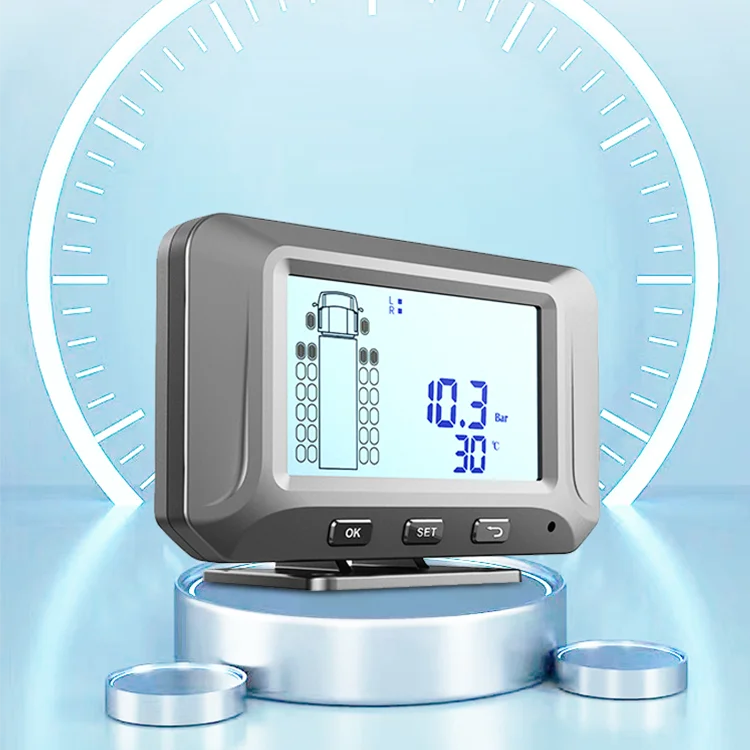 Tpms Tire Pressure Tester Monitor Lcd Display Car Security Alarm Tyre Pressure Monitoring System