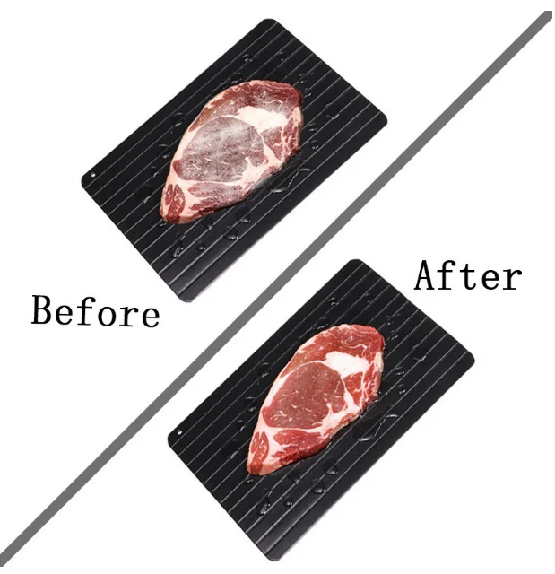 Aluminum Food Quick Defrosting board Home steak Seafood defrosting plate Cutting board Meat kitchen tools
