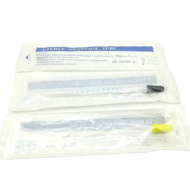 10MM CE Uterus Drainage Tube,Karman Cannula, Karman Intrauterine Suction Curette, Flexible Curette for Intrauterine Aspiration