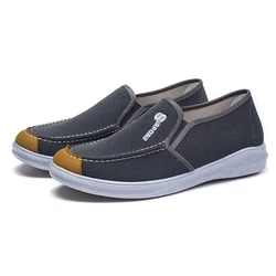 Летние мужские парусиновые туфли на заказ, джинсовые парусиновые туфли