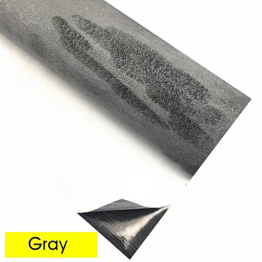 Black Suede Vinyl Wrap Velvet Film Roll Car Wrapping Sticker For Car Wrap Vehicle vinyl black suede film
