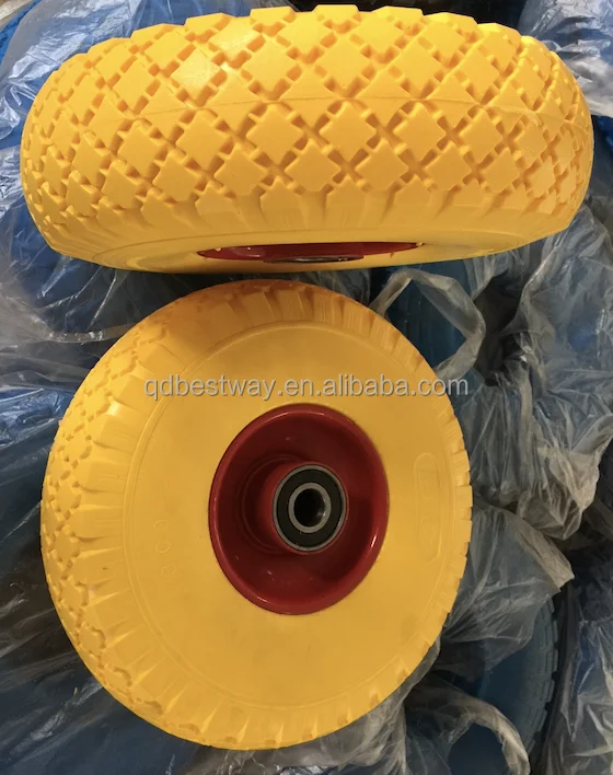 Шина 14 дюймов x 3 50-8 из твердой пенополиуретановой резины плоская цветная шина без