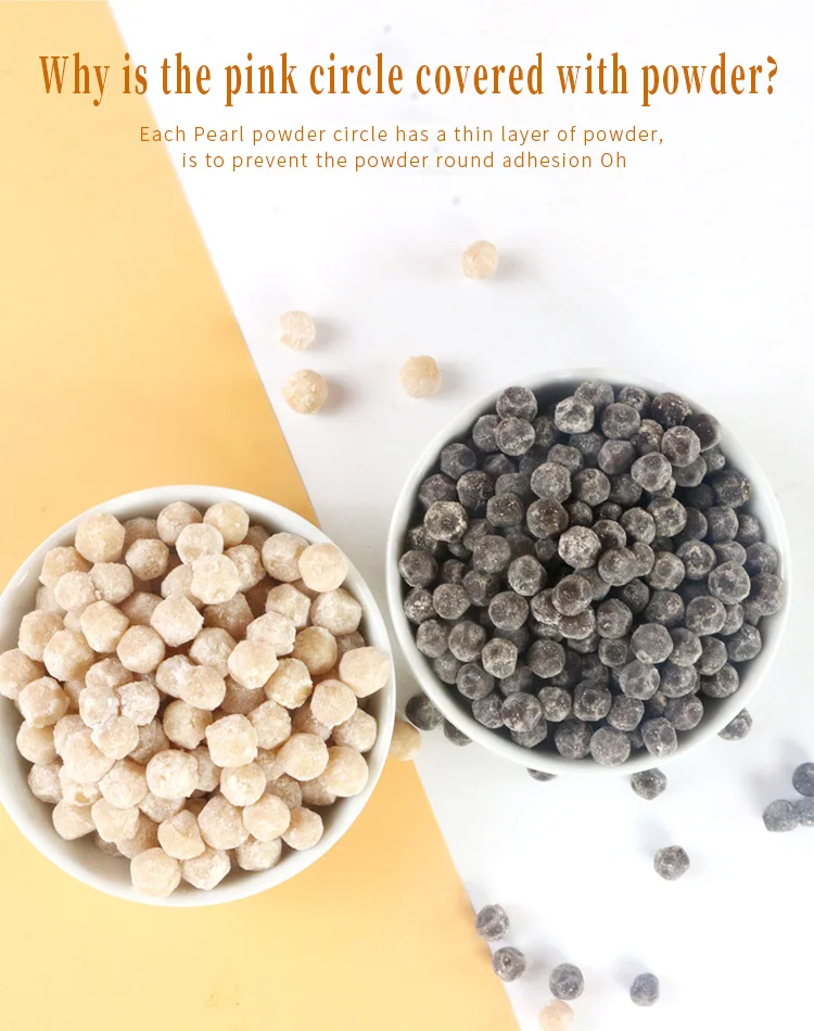 TOP  Tea Supplier  Doking  sell directly quick cooking just 2 minutes tapioca black pearl for beverage