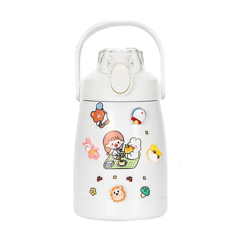 Plastic cup cup children summer her red high appearance level double drink movement large capacity big glass kettle