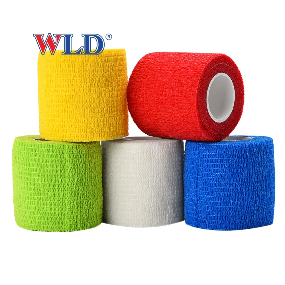 Soccer Football Team Game non-woven self-adhesive bandage Sports Tape Self Adherent Wrap Tape Cohesive Bandage