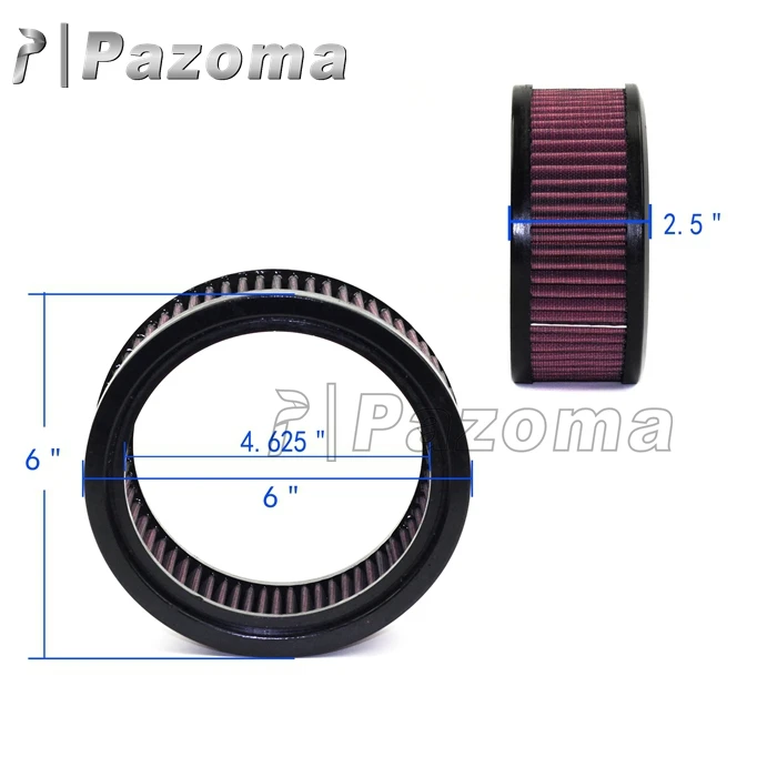 Круглый воздушный фильтр высокого потока хлопок марли мотоцикл воздухоочиститель для Harley Davidson KN E3226