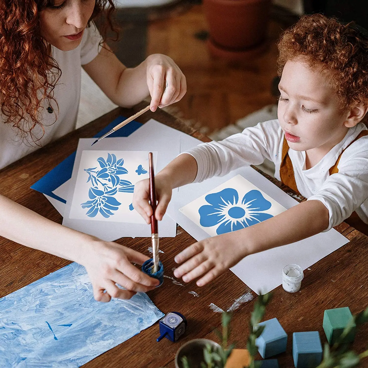 Stencils for Painting on Wood Canvas Drawing Reusable Stencils for Crafts Template Paint Stencils Set for Home Decor