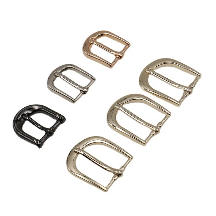Shengzhen Pure Metal Brass Single Prong Pin Bag Shoe 30mm 20mm 1/2 Matt Black Gun Belt Strap Metal Pin Buckle
