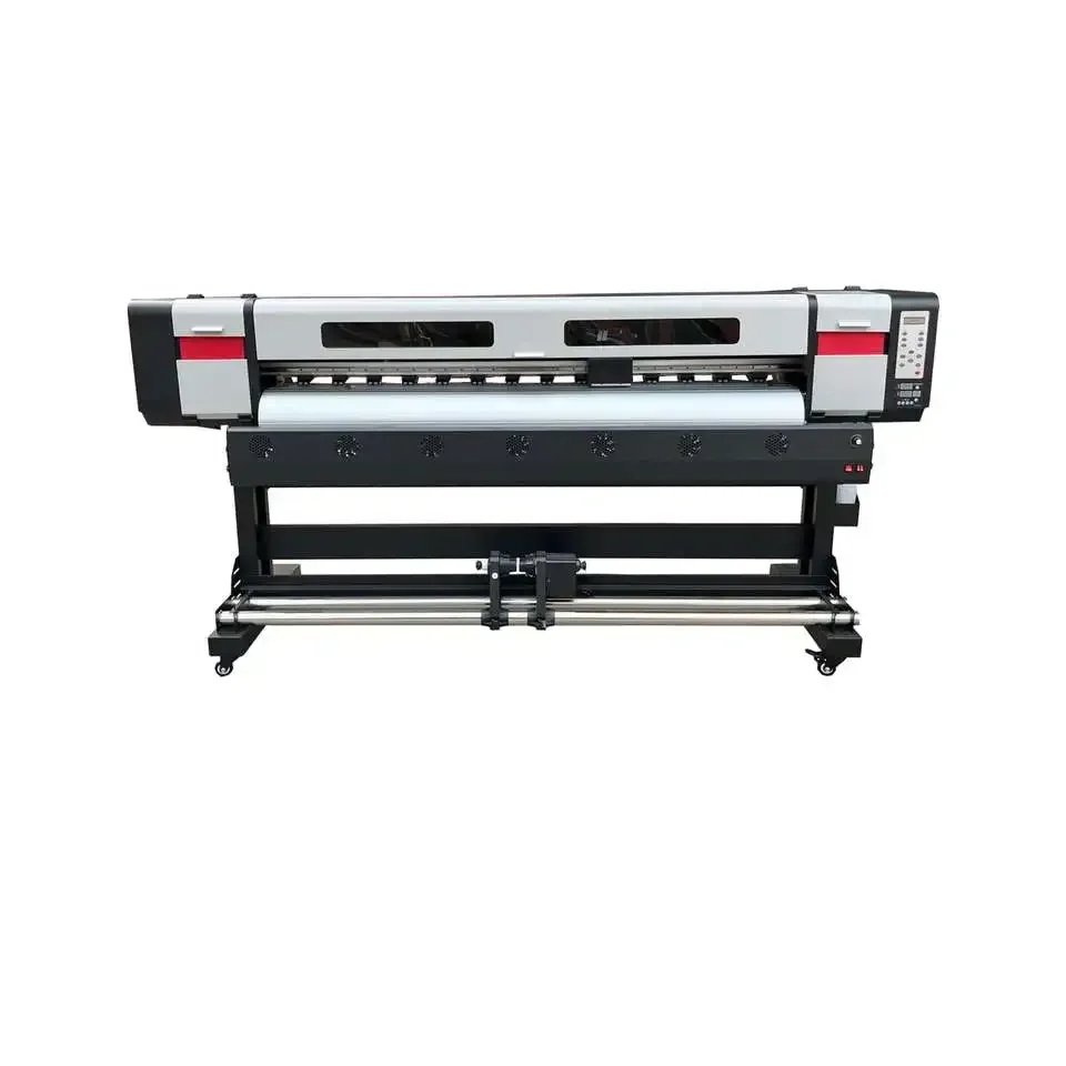 Cheap price digital1.8m large format printer i3200 xp600 head eco solvent printer sticker paper inkjet sublimation printing