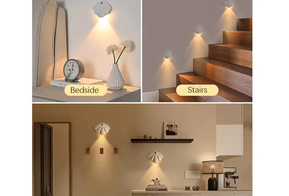 Smart Human Body Induction Wall Light Bedroom Bedside Night Light Hallway Lamp