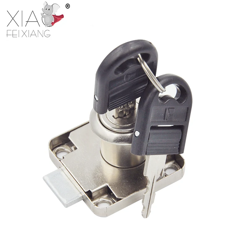 138-22 Furniture Office Desk Drawer Lock Cold Rolled Steel 180 Degree Clockwise Wardrobe Cabinet Drawer Lock