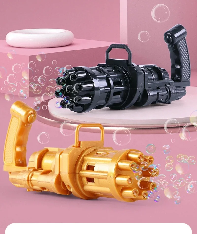Новинка 2021 лидер продаж на Amazon детский пистолет Gatling для улицы водород кислород небольшой туман Пузырьковая машина игрушка