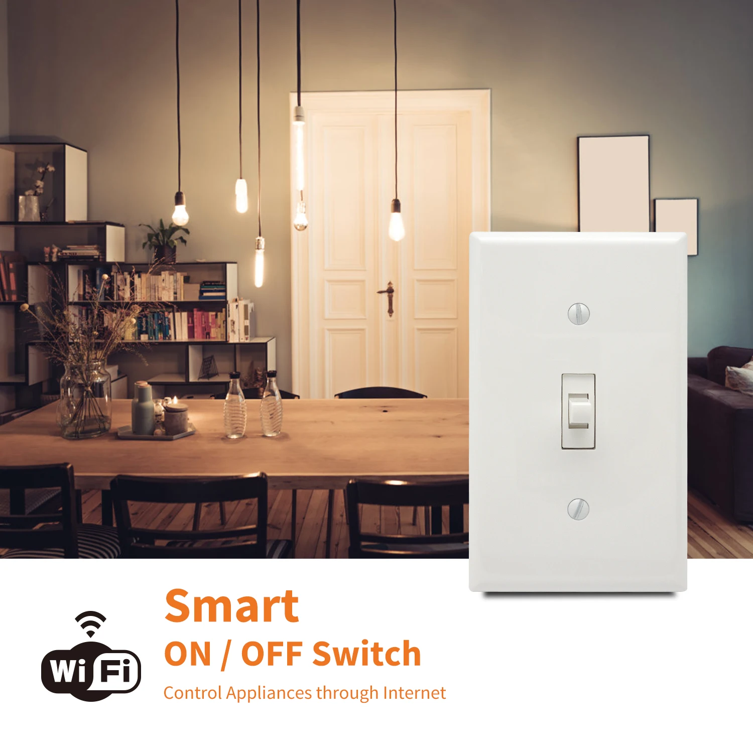 Smart Home Light Switch Wifi Tuya Smart Life Control Wireless Remote Wall Switch  110v Toggle Switch