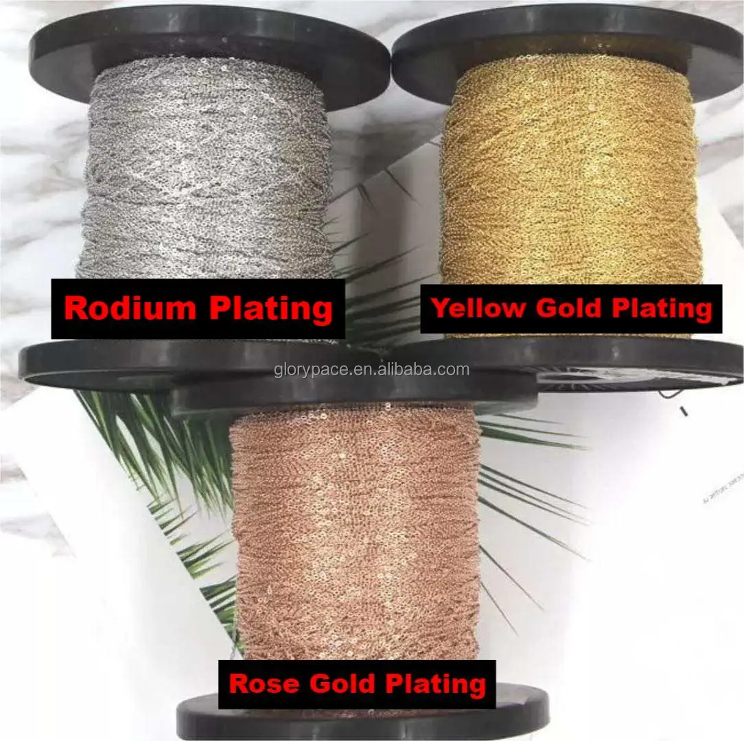 GP flat cable chains S925 Silver for permanent jewelry chains Factory wholesale for DIY bracelet jewellery silver chains
