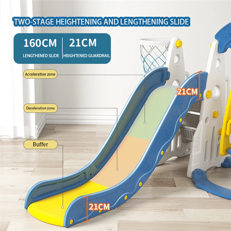 High Quality New Wholesale Toddler Indoor Baby Plastic Sliding Toys Kids Slides For Children Playground And Swing Play Set