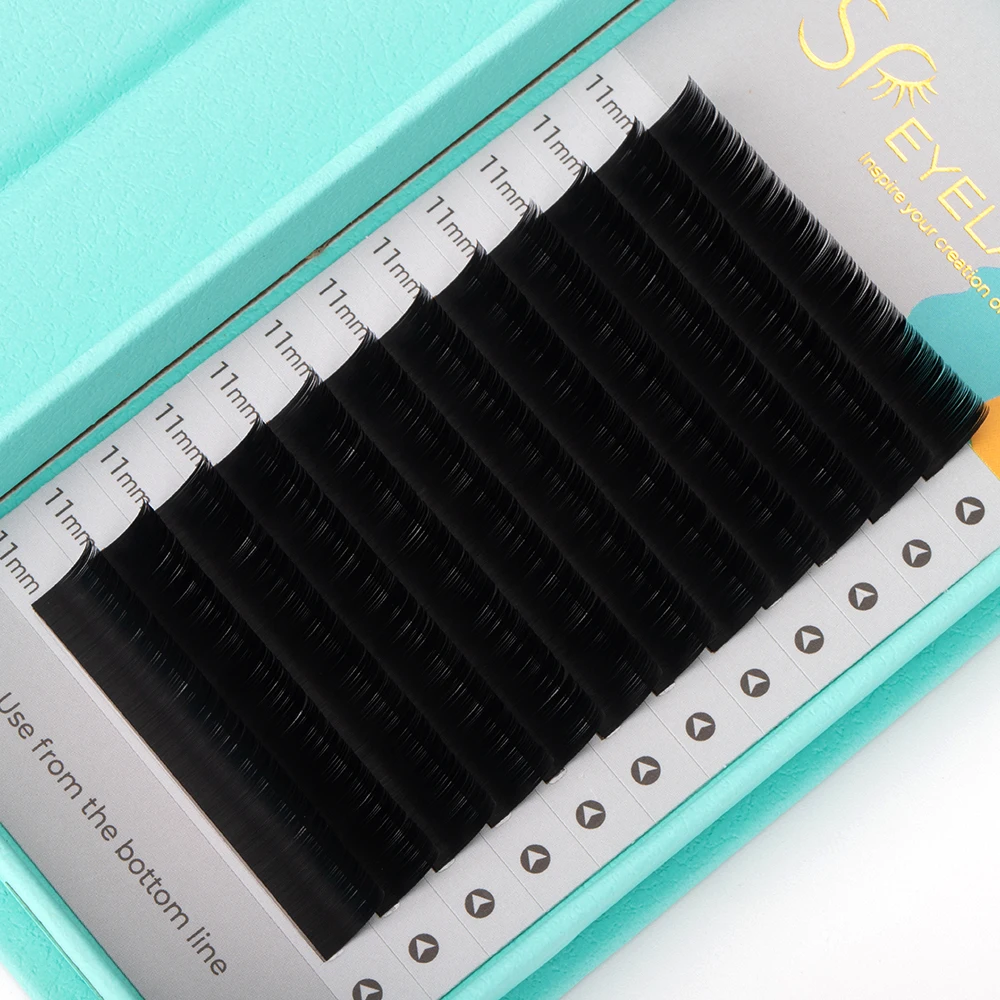 Factory Oem Eyelash Extension Private Label Laser Flat Lash Individual Eyelash Extensions