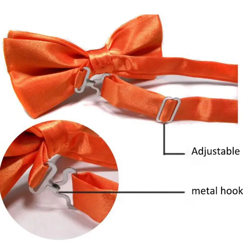 Mens Bowties Navy Blue Black Bow Tie Ties Men Satin Boys Bowtie