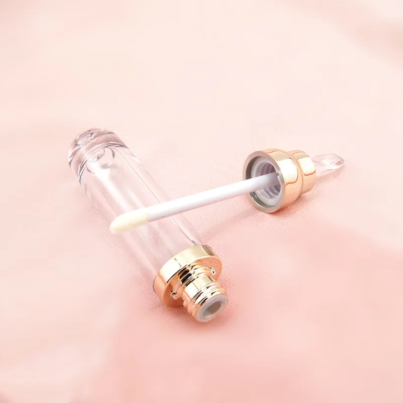 2022 new luxury pink white sheepskin lip stick case empty rhinestone glitter lipstick container lipgloss packaging tube for lady