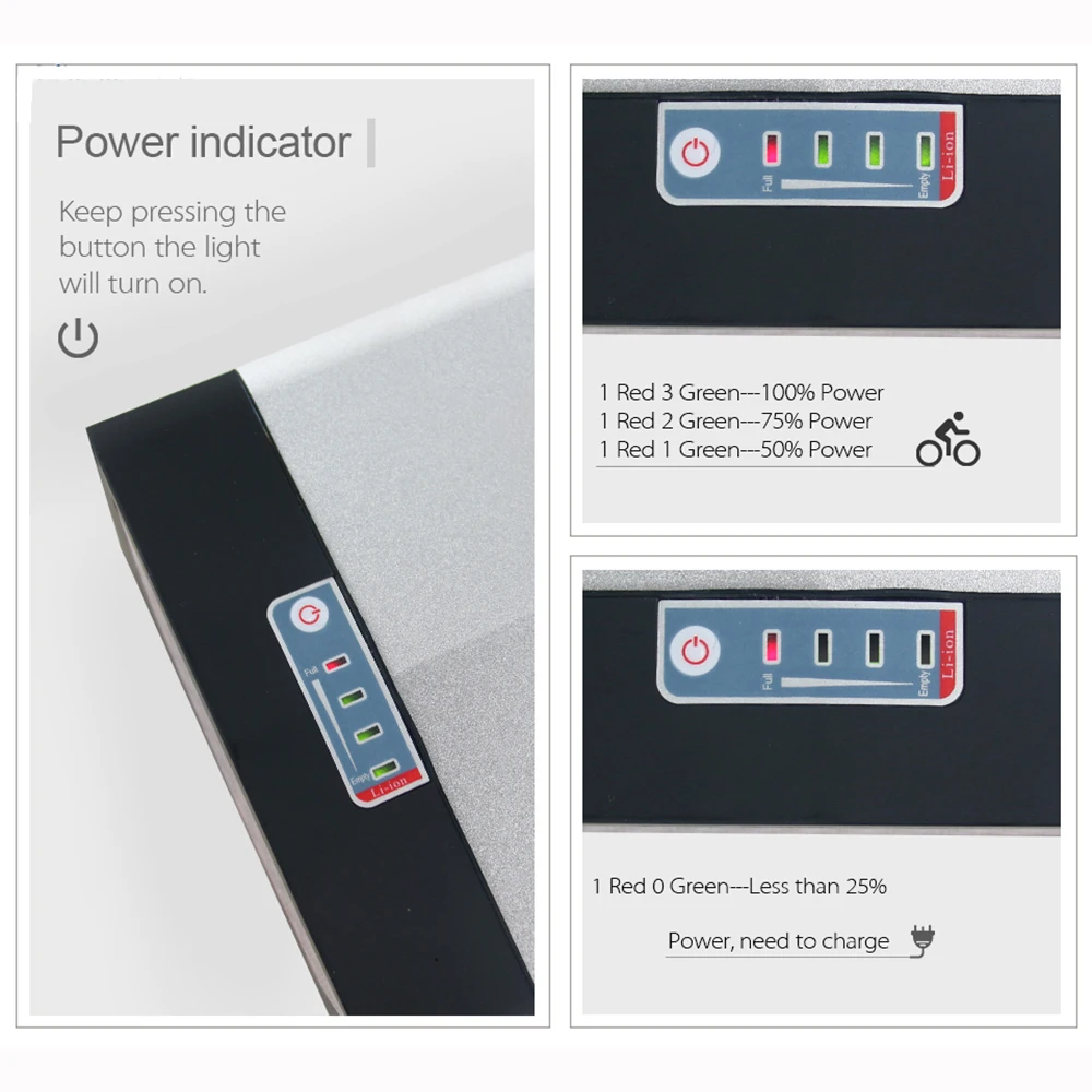 High Quality 52v 20ah Ebike Rear Rack Lithium Ion Battery 48v 20ah Lithium Battery For Electric Bicycle E Bike