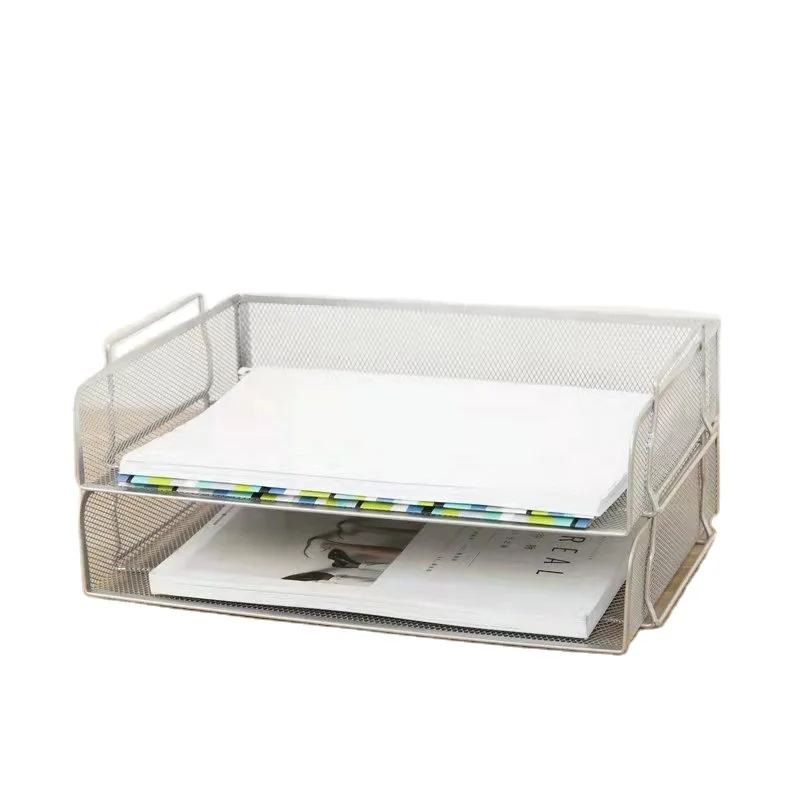 Metal Wall File Folder Document Paper Letter Holder Storage Rack  Desk Organizer Office Accessories