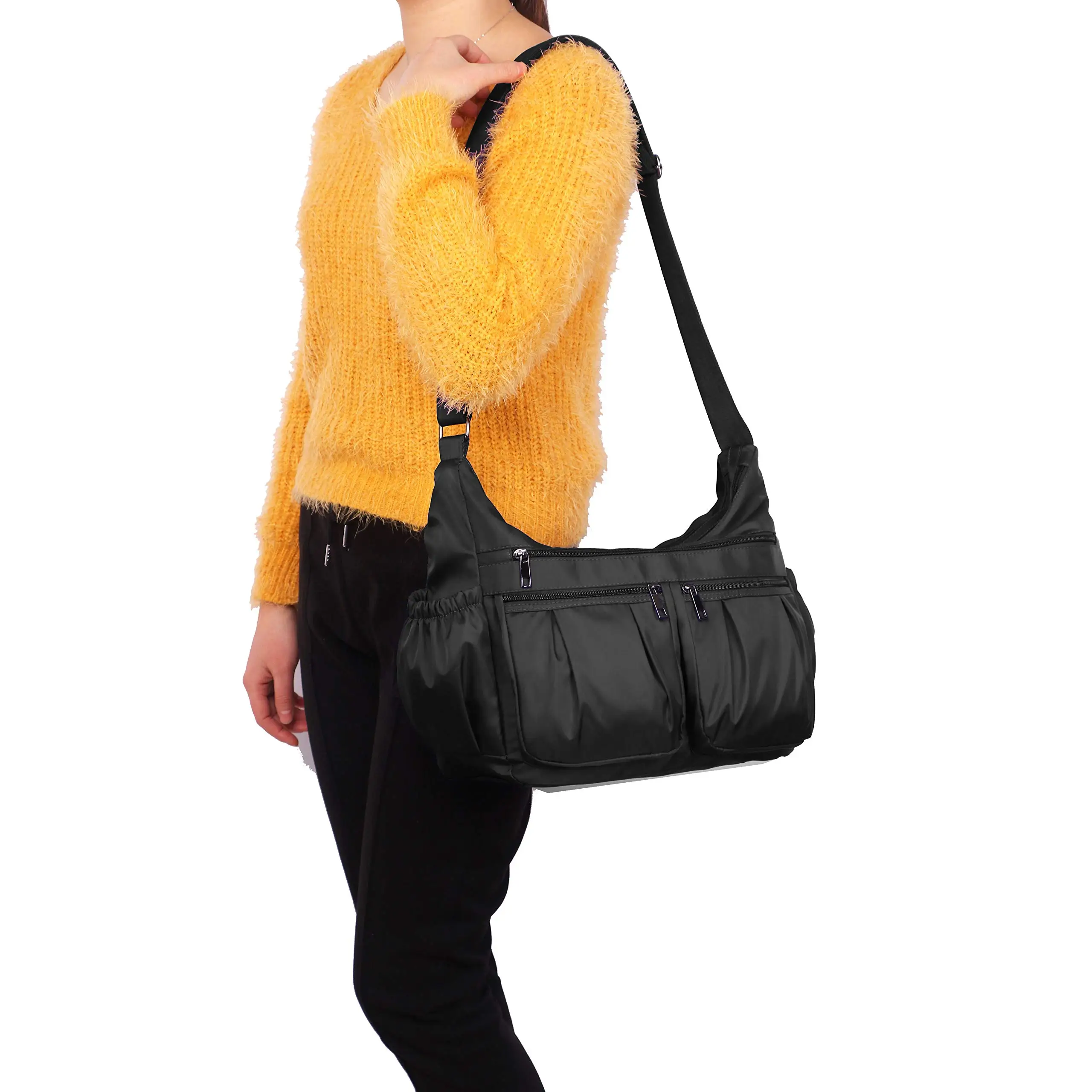 Support OEM ODM Crossbody Purses for Women Shoulder Handbags Lightweight Waterproof Nylon Travel Bag Ladies Pocketbooks