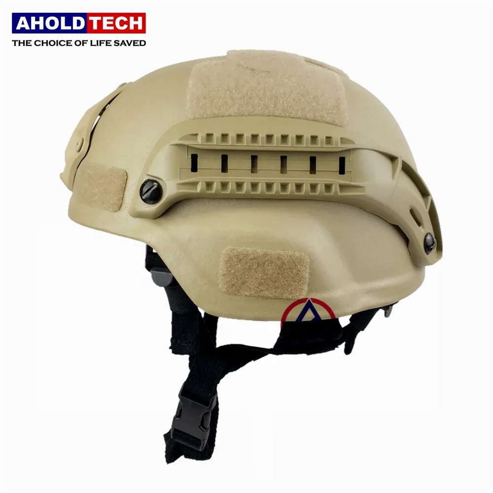 Aholdtech M-S01 Tactical Ballistic ISO NIJ IIIA 3A MICH2000 Mid Cut Bulletproof Helmet For Army Police
