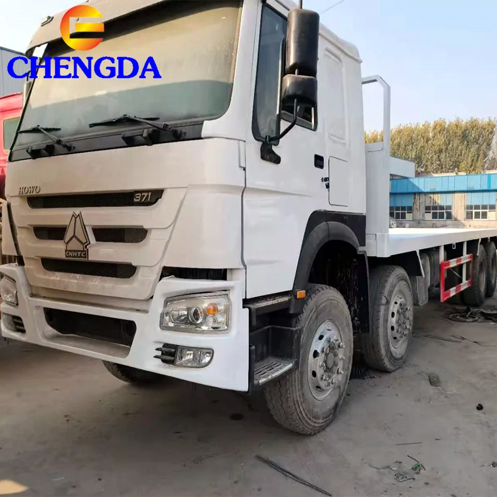 Большая китайская скидка! SINOTRUK плоская платформа б/у или Новая 6x10 грузовая машина howo с контейнером для перевозки груза на
