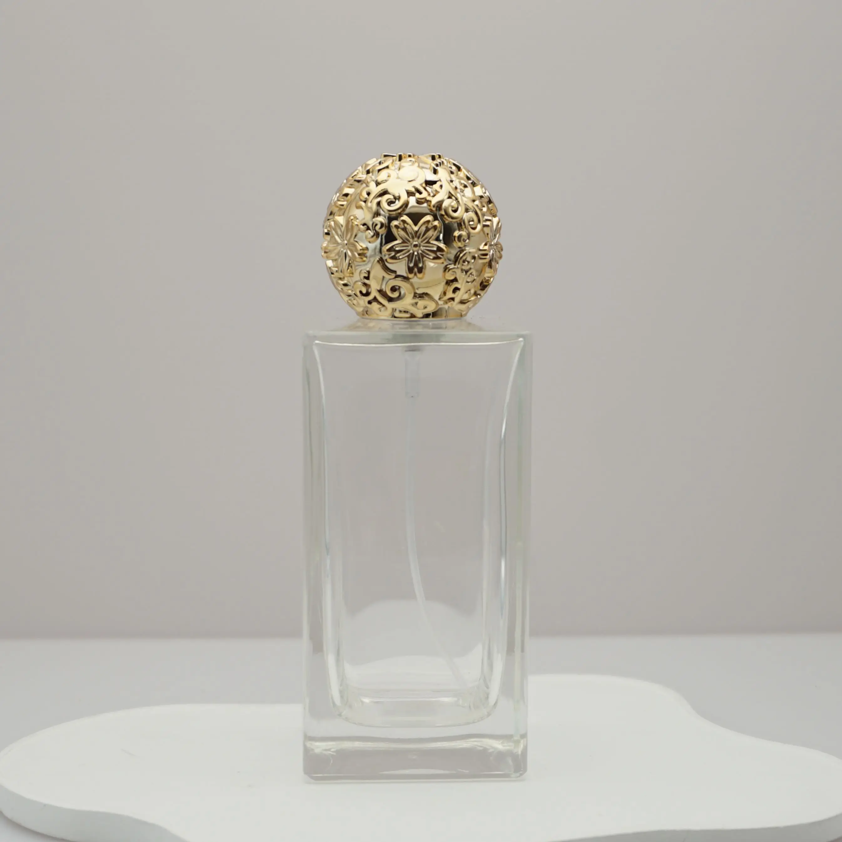 Luxury Empty Perfume Glass Bottle cap Custom Size Metal Zamac Ball Perfume Cap Magnetic Closure Lids & Bottle Closures