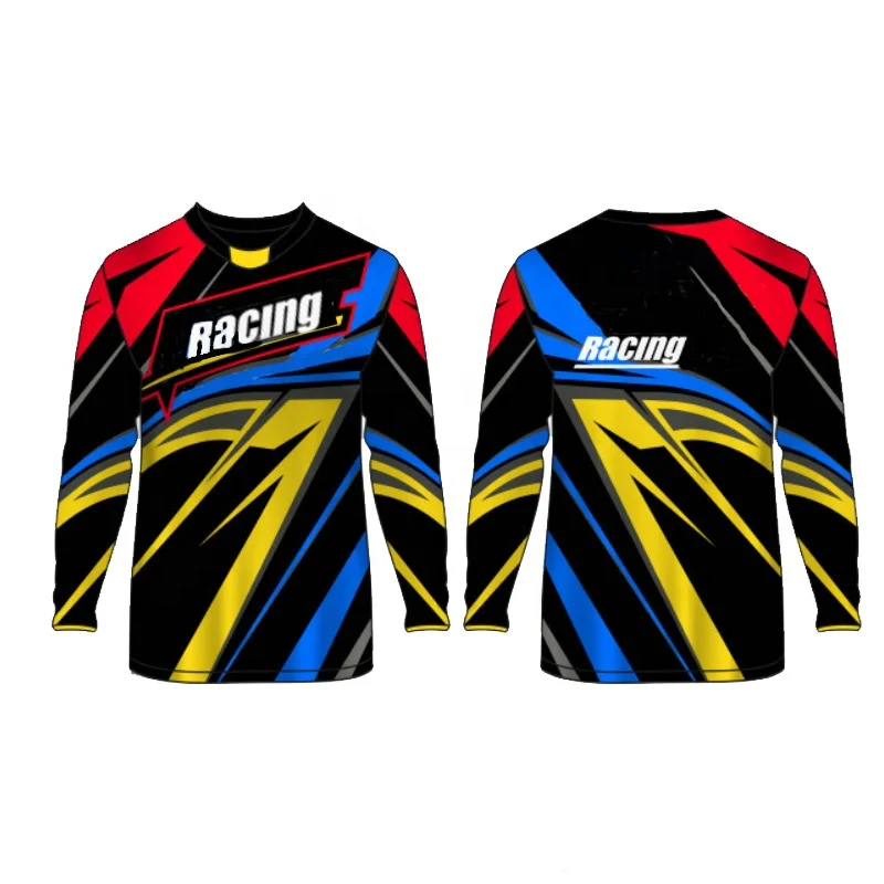 
Custom logo motocross jersey quick dry mesh dirt bike offroad shirt for men 