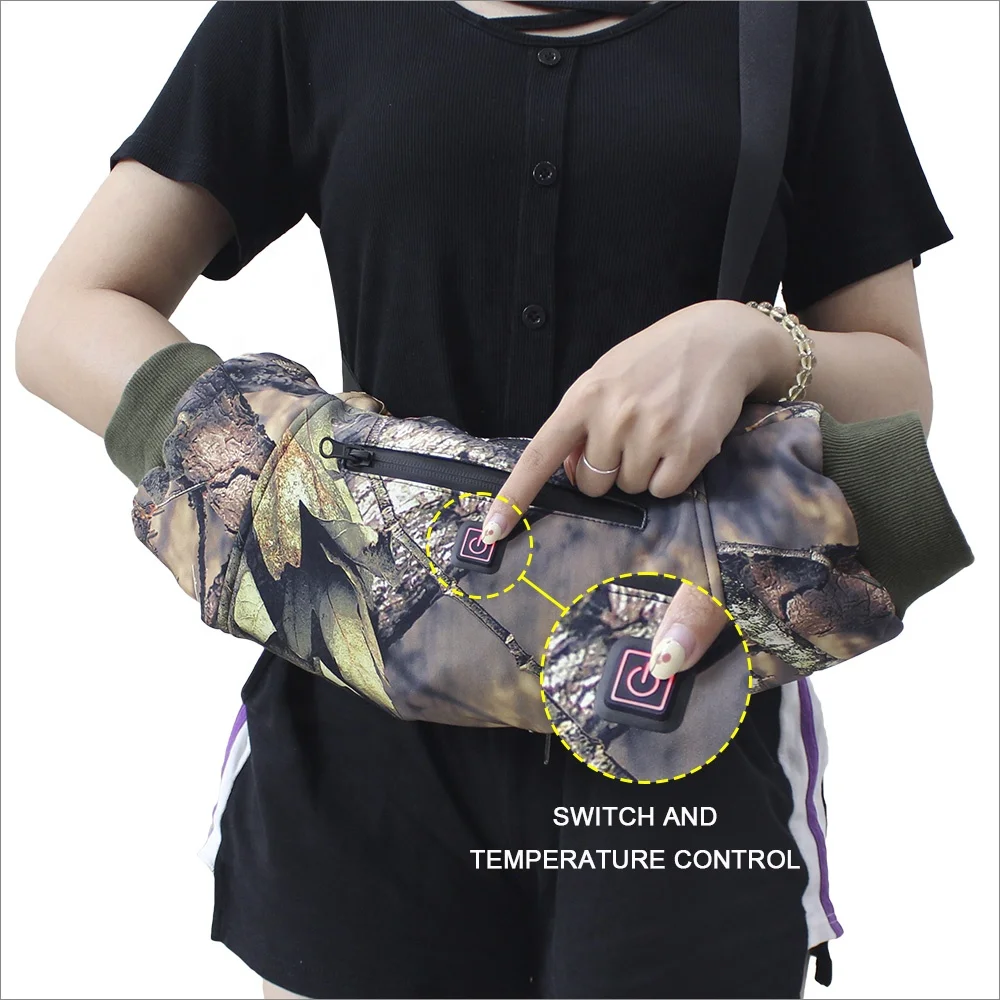 5V USB Hunting Camo Heated Muff for outdoor sport heated handwarmer