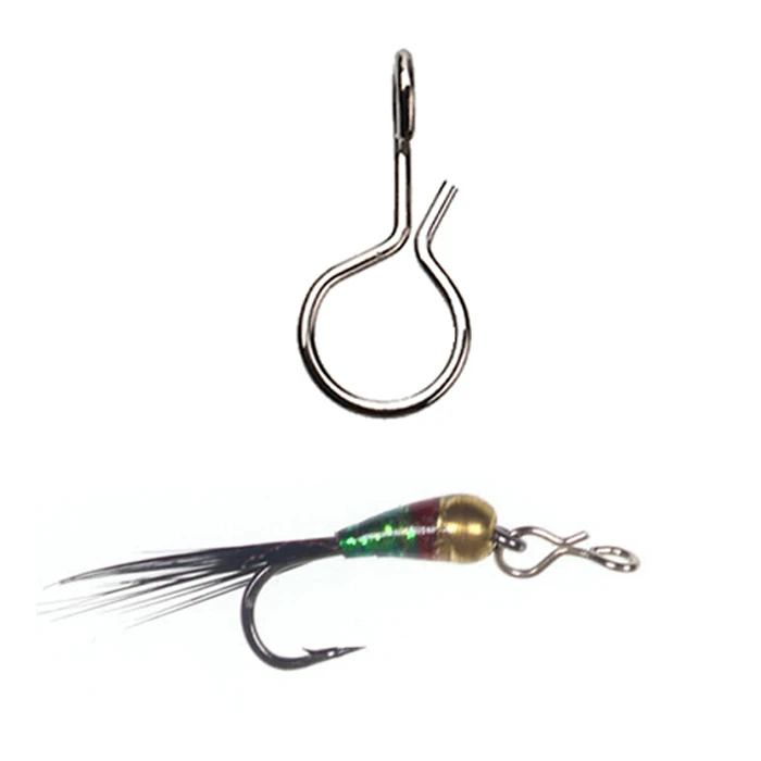 Wholesale Fly Bait Quick Hook Pin Fly Fish Snap Connector Fly Fishing Lure Accessories SHIRASU accessories stinger clips