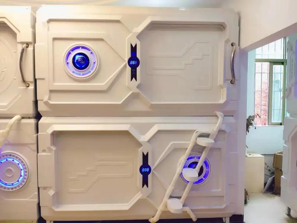 WIMI Multicolor Capsule Hotel Bedroom Sets Bunk Beds Sleep Cabin SleepBox Office Pod Set Hotel Box