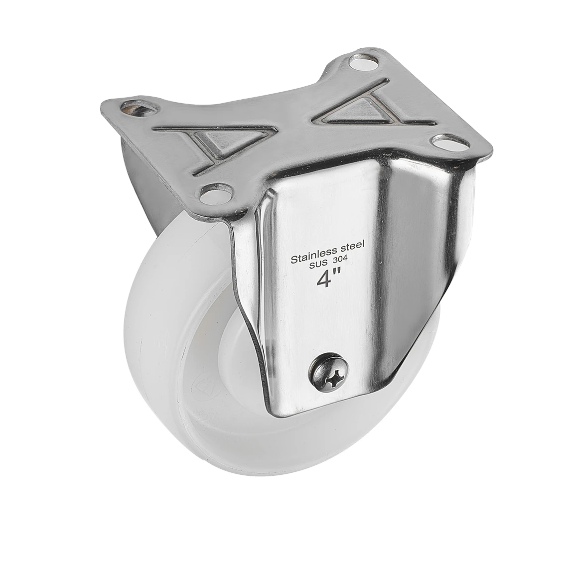 Factory wholesale trolley wheels pa material 4 inch swivel caster with brake