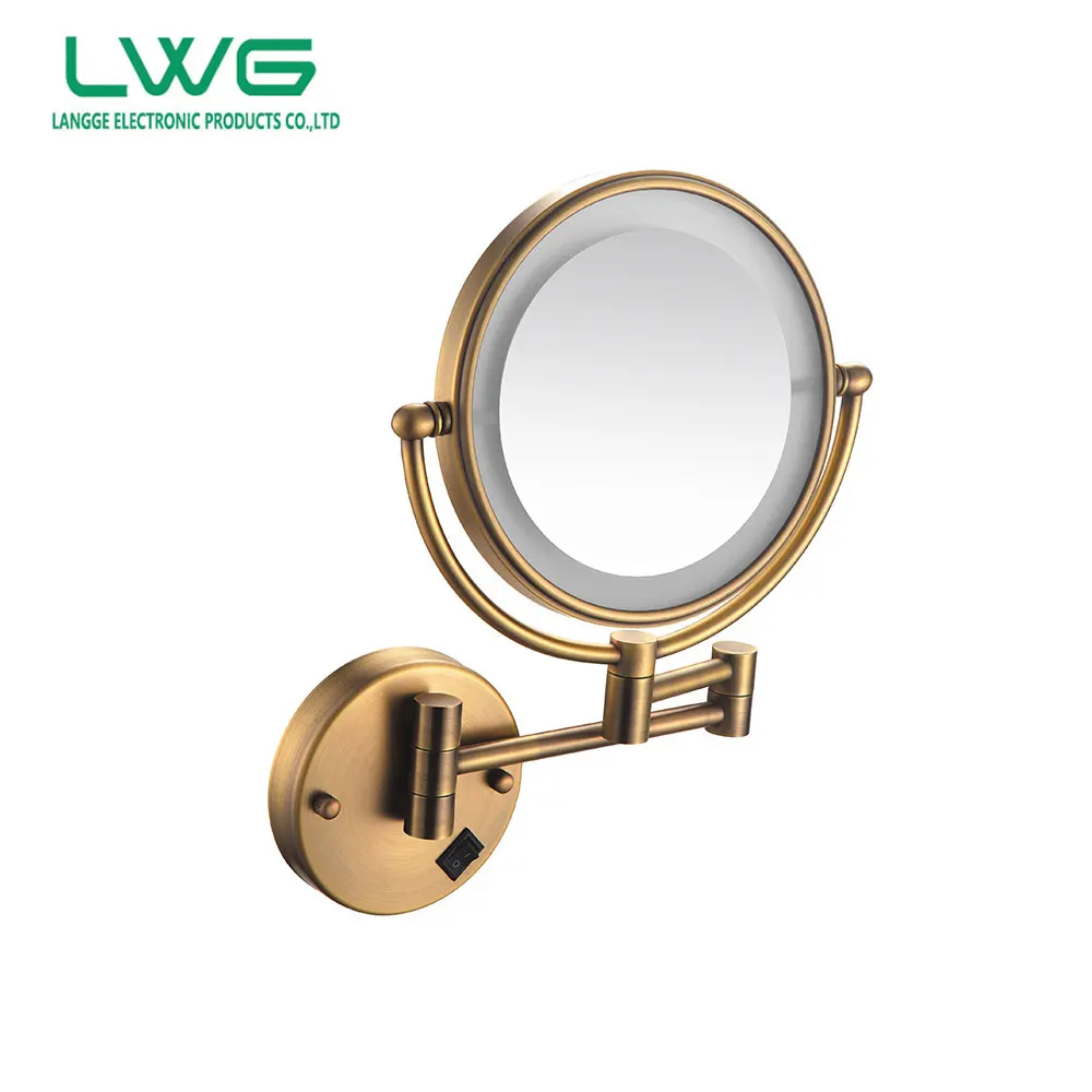 China manufacturer make up mirror professional folding wall vanity smart mirror