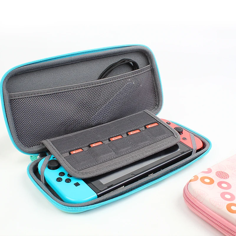 New Style Switch Storage Eva Case for switch cases Green Pink animal and crossing